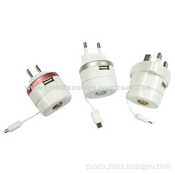 High Quality Mobile Phone Charger with Dual USB Port